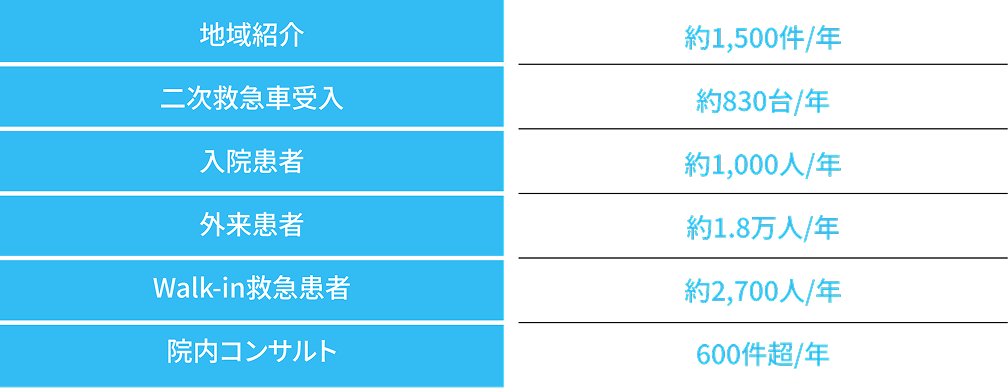 東邦大学総合診療科の診療実績